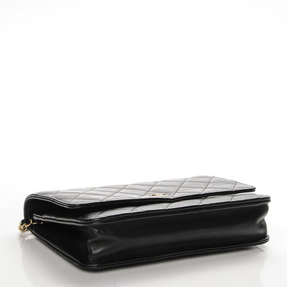 Chanel Lambskin Quilted Wallet On Chain WOC Black 4 of 8