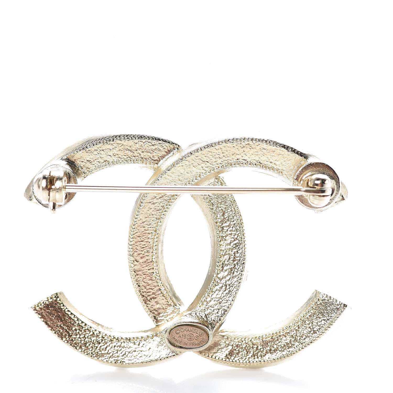 Chanel Pearl Enamel CC Brooch Black Gold 3 of 5