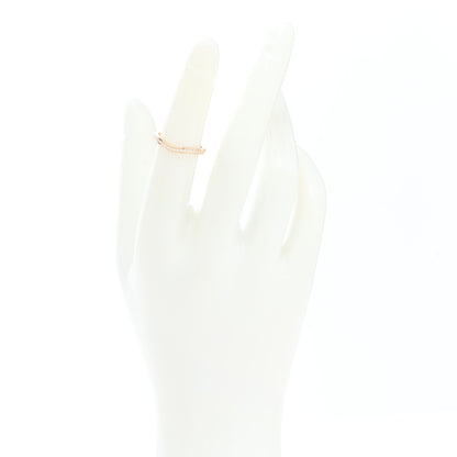 Cartier 18K Pink Gold Diamond Ballerine Wedding Band Ring 49 5 2 of 4