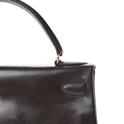 Hermes Box Kelly Retourne 28 Chocolate 13 of 35