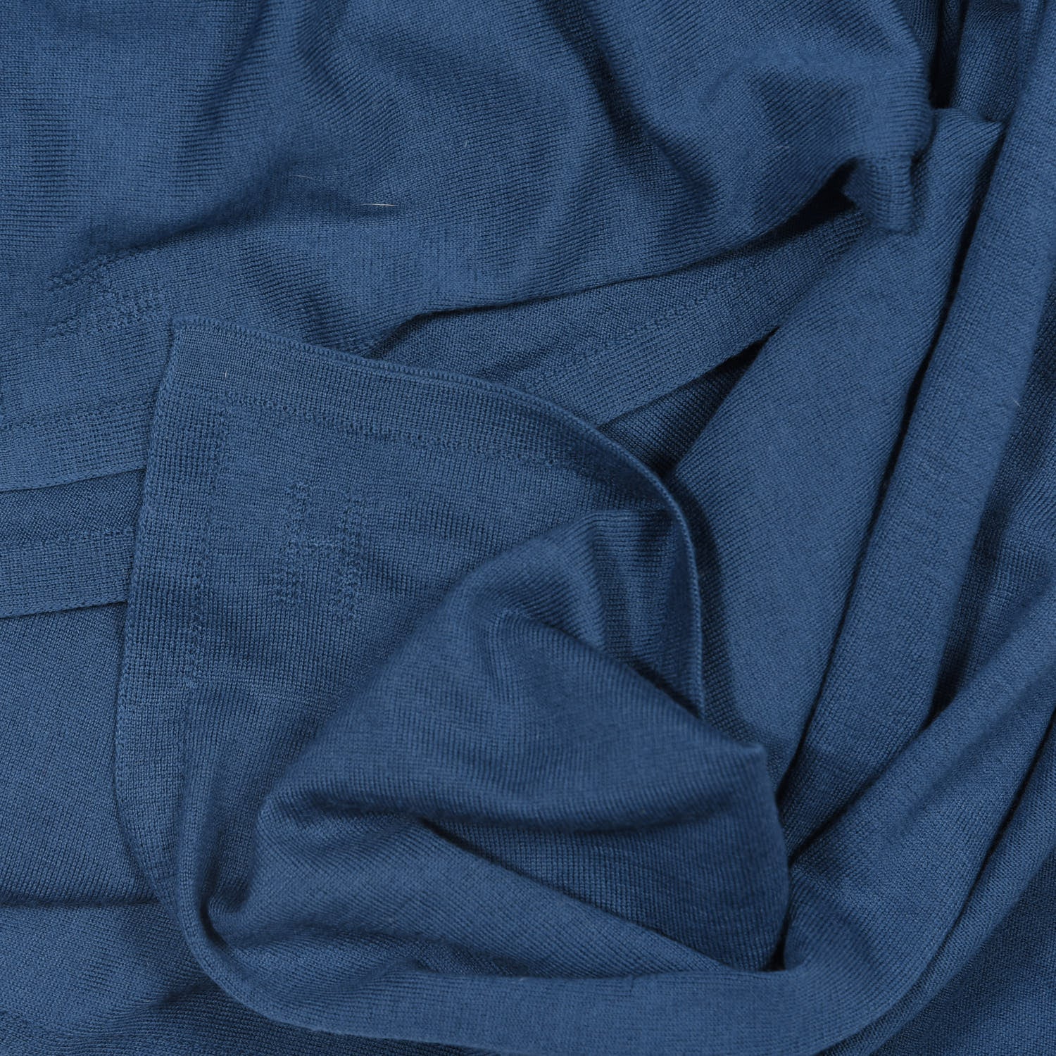 Hermes Wool Laine Scarf Blue 2 of 3