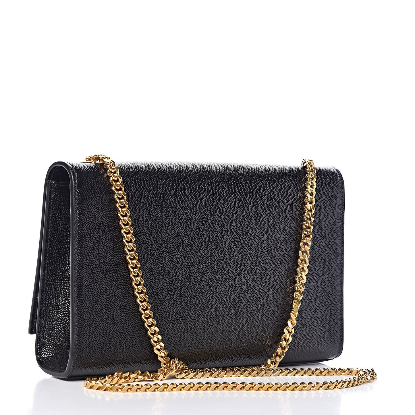 Grain De Poudre Medium Classic Monogram Kate Satchel Black