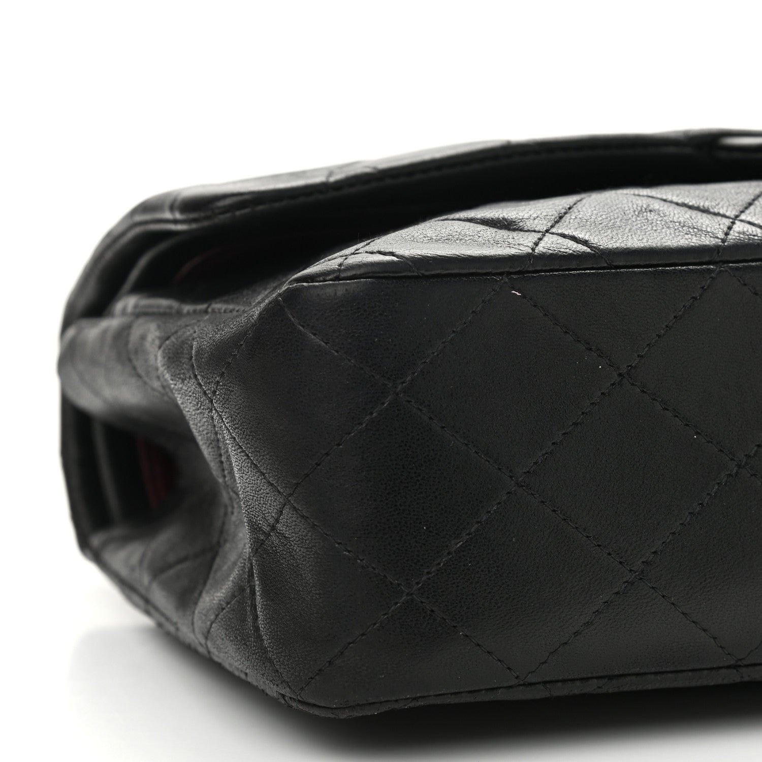 Chanel Lambskin Quilted Medium Double Flap Black 10 of 11