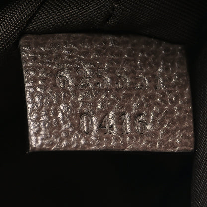 Gucci GG Supreme Monogram Textured Calfskin Web Large Ophidia Cosmetic Case Beige Ebony New Acero 7 of 9