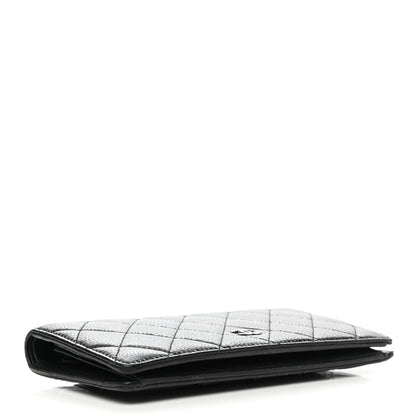 Chanel Caviar Quilted Yen Wallet Black 4 of 10