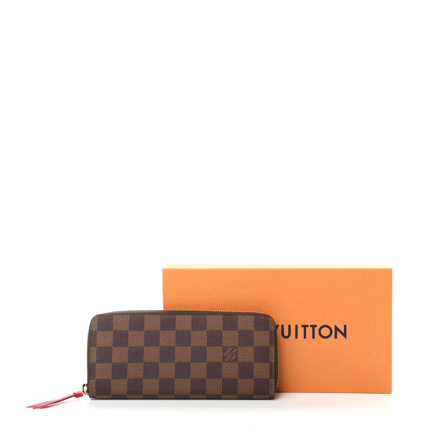 Louis Vuitton Damier Ebene Clemence Wallet Cherry 8 of 8