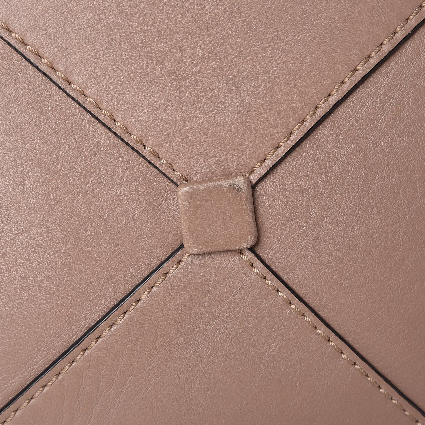 Calfskin Rockstud New Dome Bucket Tote Poudre