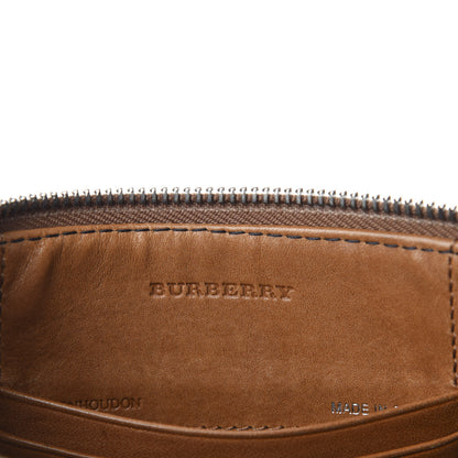 Burberry Mega Check Peyton Crossbody Clutch Bag Saddle Brown 8 of 11