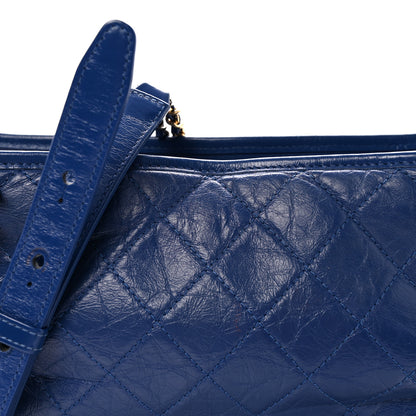 Chanel Aged Calfskin Quilted Medium Gabrielle Hobo Blue 8 of 10