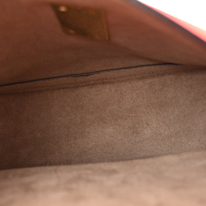 Chloe Suede Smooth Calfskin Drew Shoulder Bag Plaid Red Black 8 of 21
