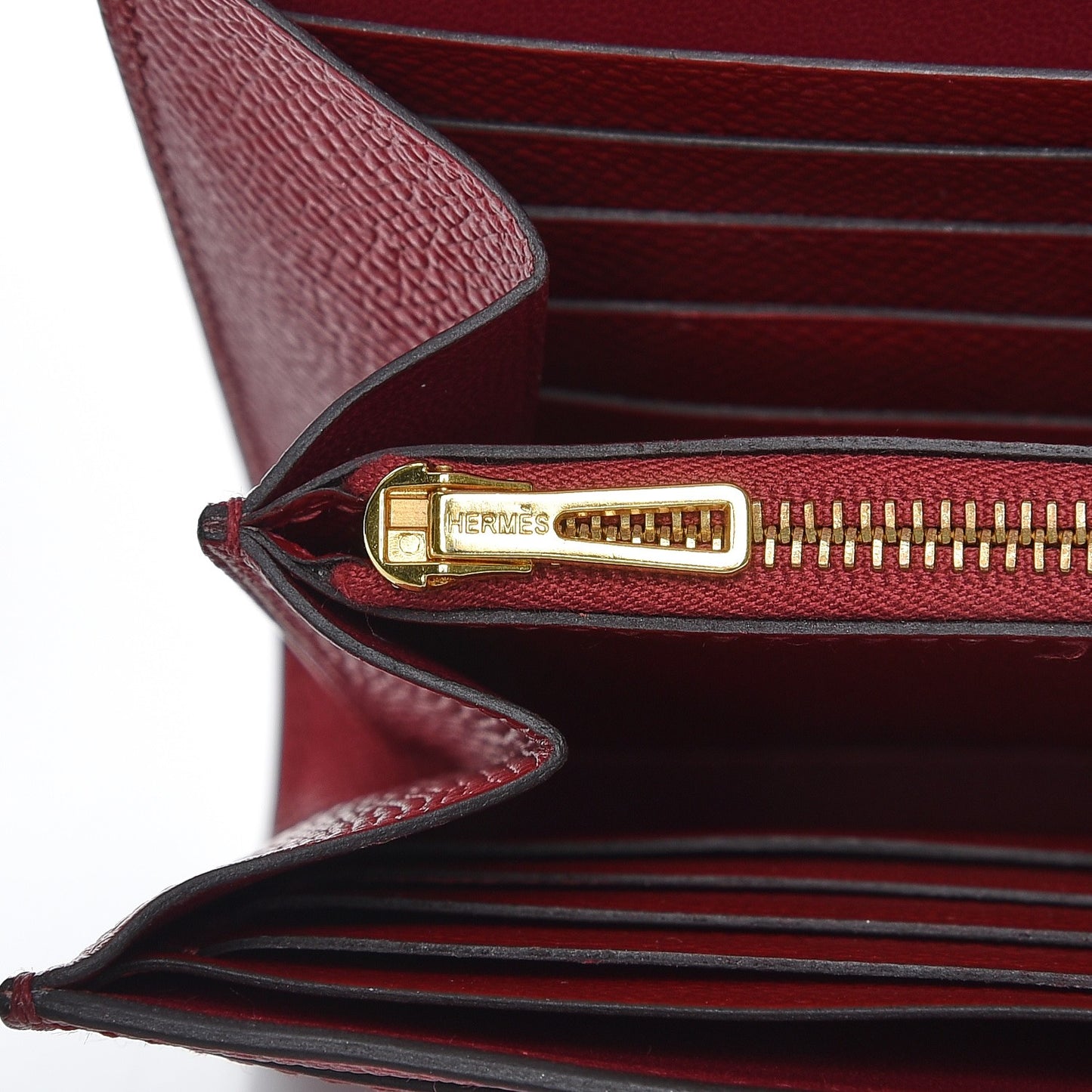 Epsom Constance Long Wallet Rouge Grenat