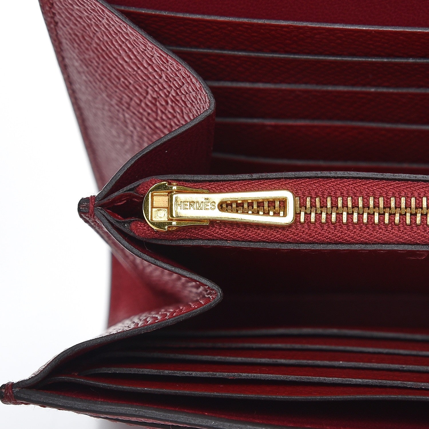 Hermes Epsom Constance Long Wallet Rouge Grenat 8 of 12