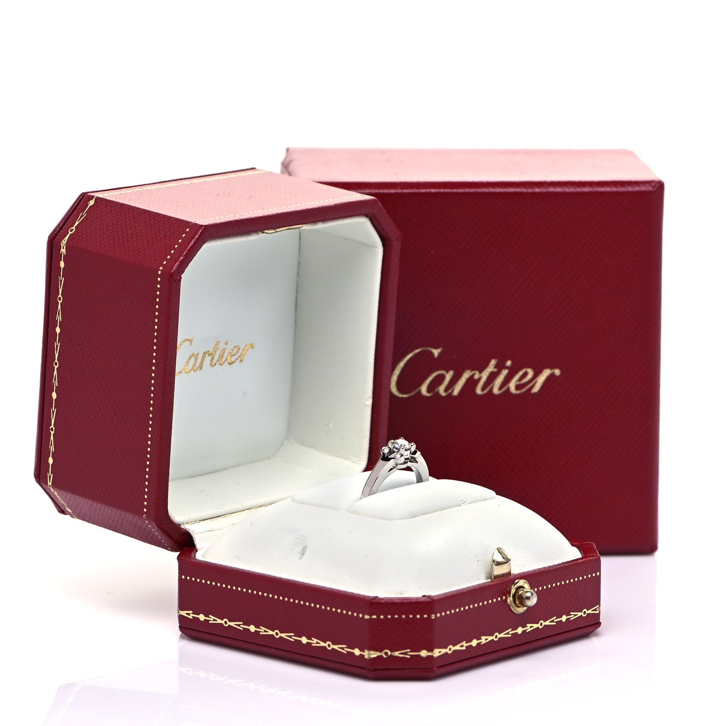 Platinum Diamond .18ct Ballerine Solitaire Engagement Ring 47 4