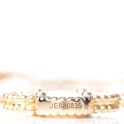 Van Cleef & Arpels 18K Yellow Gold Mother of Pearl 5 Motifs Vintage Alhambra Bracelet 4 of 5