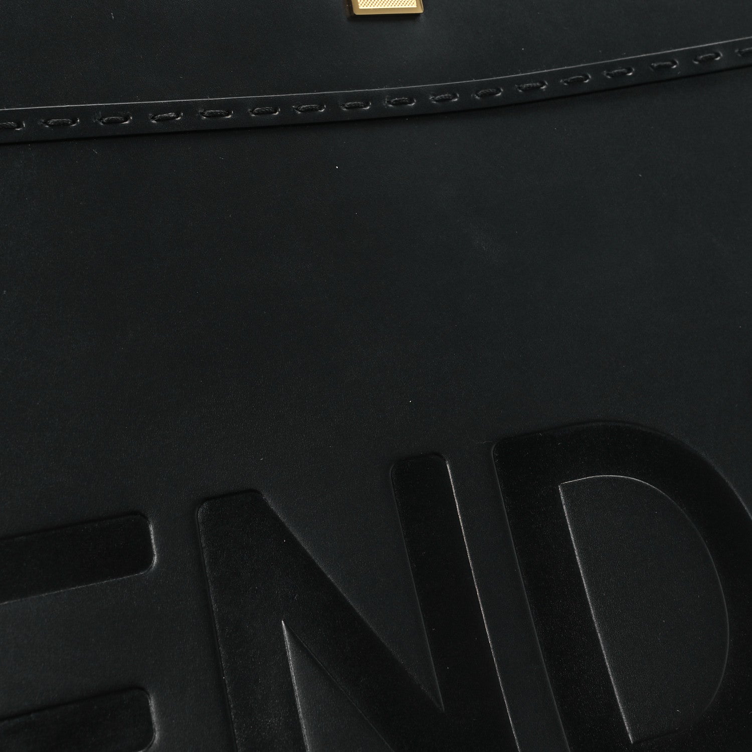 Fendi Vitello King Plexiglass Medium Fendi Sunshine Shopper Tote Black 10 of 10
