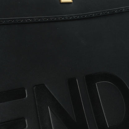 Fendi Vitello King Plexiglass Medium Fendi Sunshine Shopper Tote Black 10 of 10
