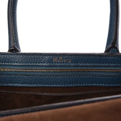 Mulberry Classic Grain Small Bayswater Satchel Deep Sea 6 of 9