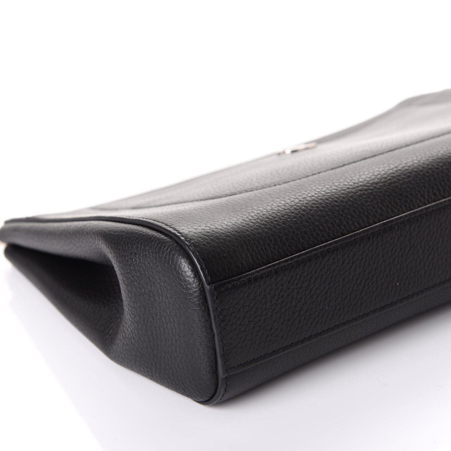 Grained Calfskin Large Neo Executive Cosmetic Case Black