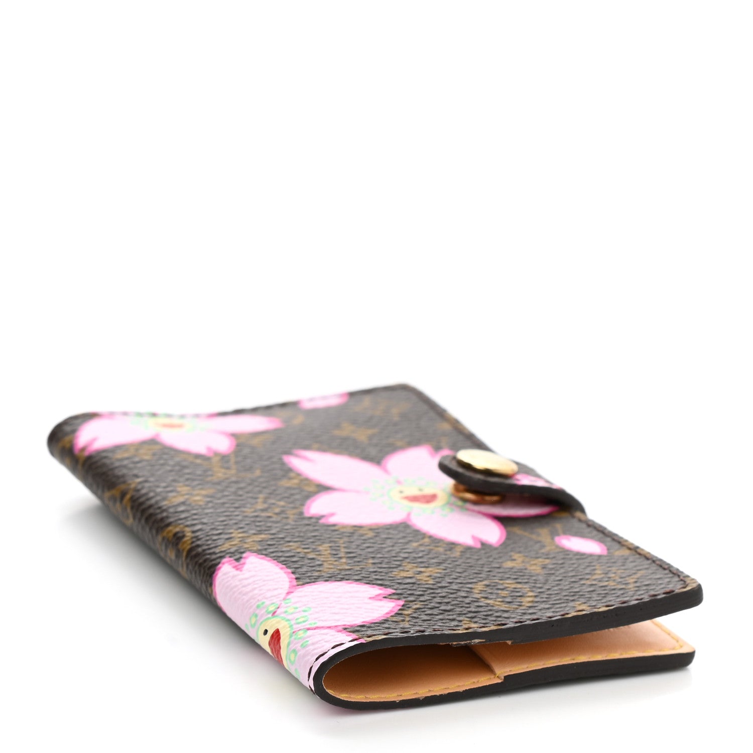 Louis Vuitton Monogram Cherry Blossom Carnet de Bal Mini Agenda Cover Brown 4 of 6