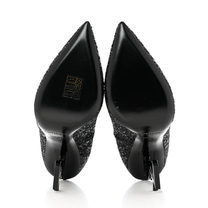 Saint Laurent Glitter Opyum 100 Pumps 37 Black 5 of 9