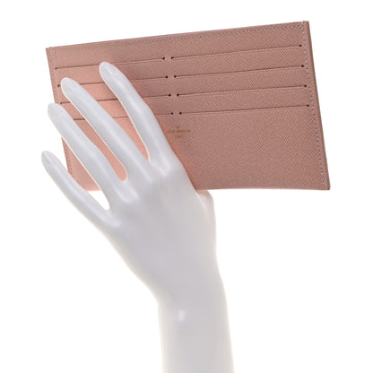 Louis Vuitton Calfskin Felicie Card Holder Insert Rose Ballerine 2 of 6