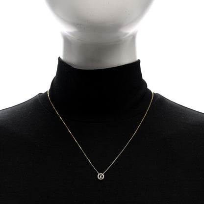 Suzanne Kalan 14K Yellow Gold Diamond Black Night Quartz Halo Pendant Necklace 3 of 5