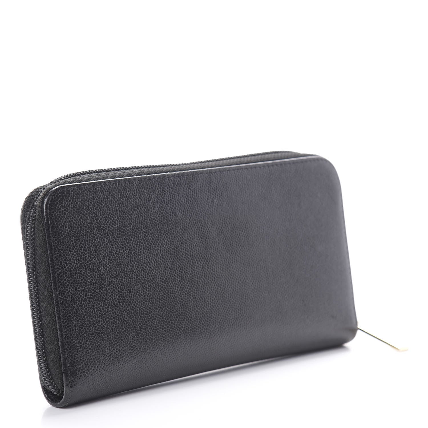 Chanel Caviar Large Timeless CC Zip Around Wallet Black 3 of 12