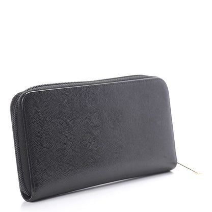 Chanel Caviar Large Timeless CC Zip Around Wallet Black 3 of 12