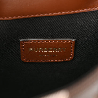 Burberry House Check Canvas Calfskin Micro Backpack Dark Birch Brown 6 of 10