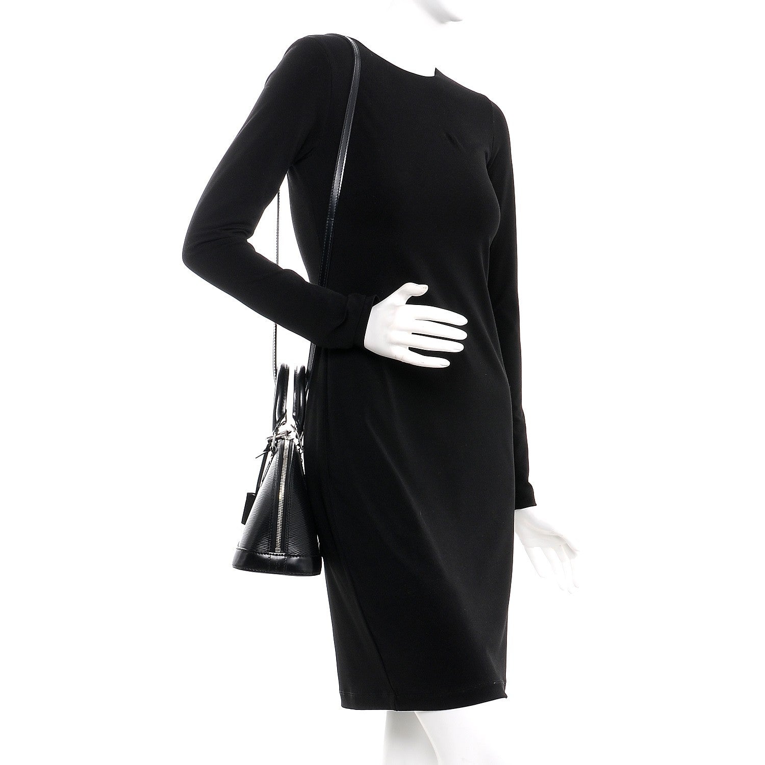 Louis Vuitton Epi Alma BB Black 2 of 7