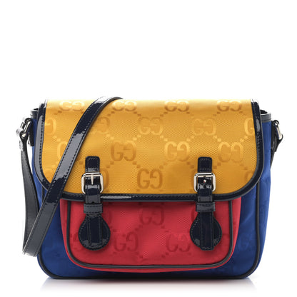 Gucci Monogram GG Childrens Messenger Bag Yellow Blue Red 1 of 11