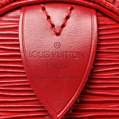 Louis Vuitton Epi Speedy 25 Castillan Red 6 of 10