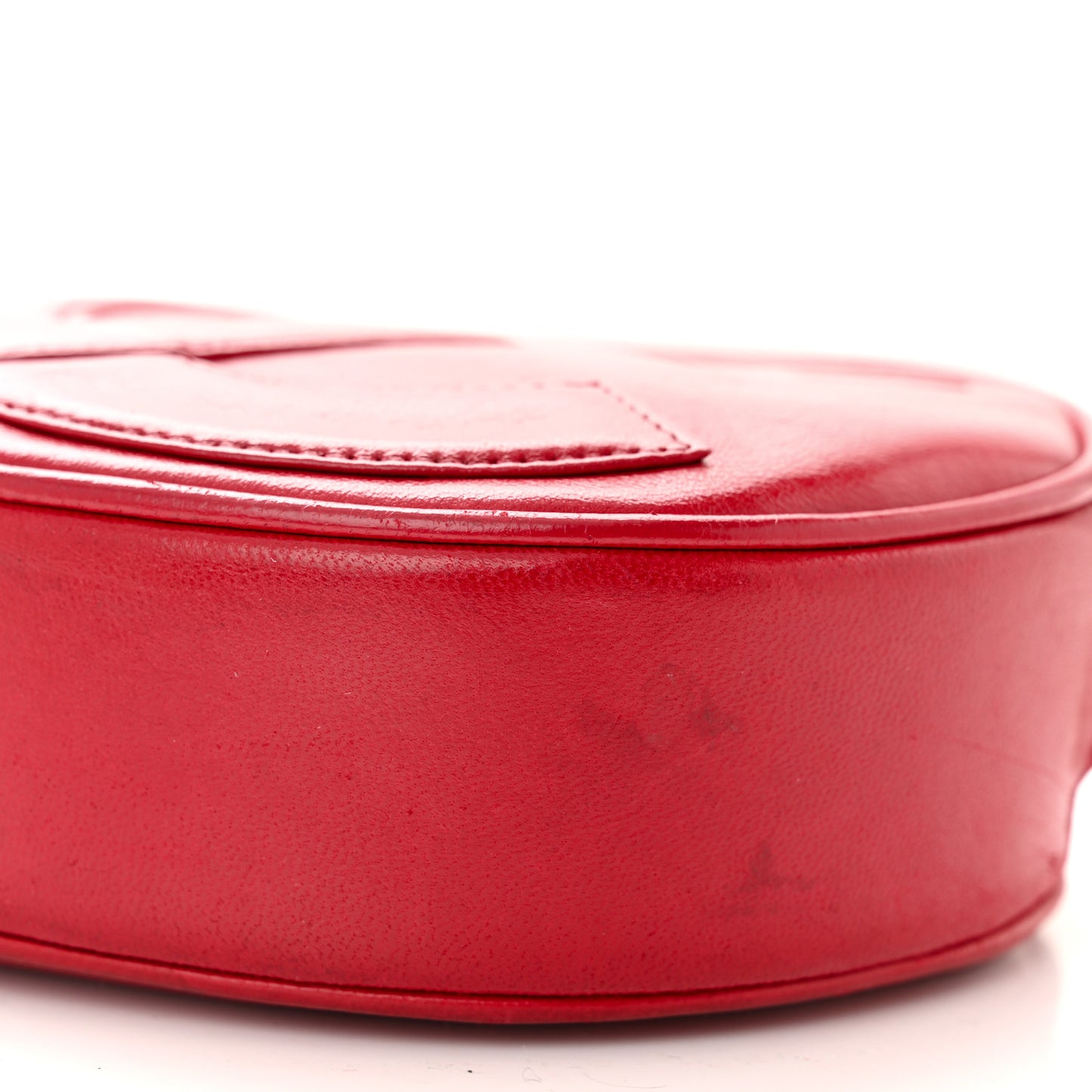 Lambskin Tassel Round Camera Case Red