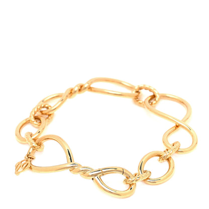 David Yurman 18K Yellow Gold Continuance Link Bracelet 3 of 5