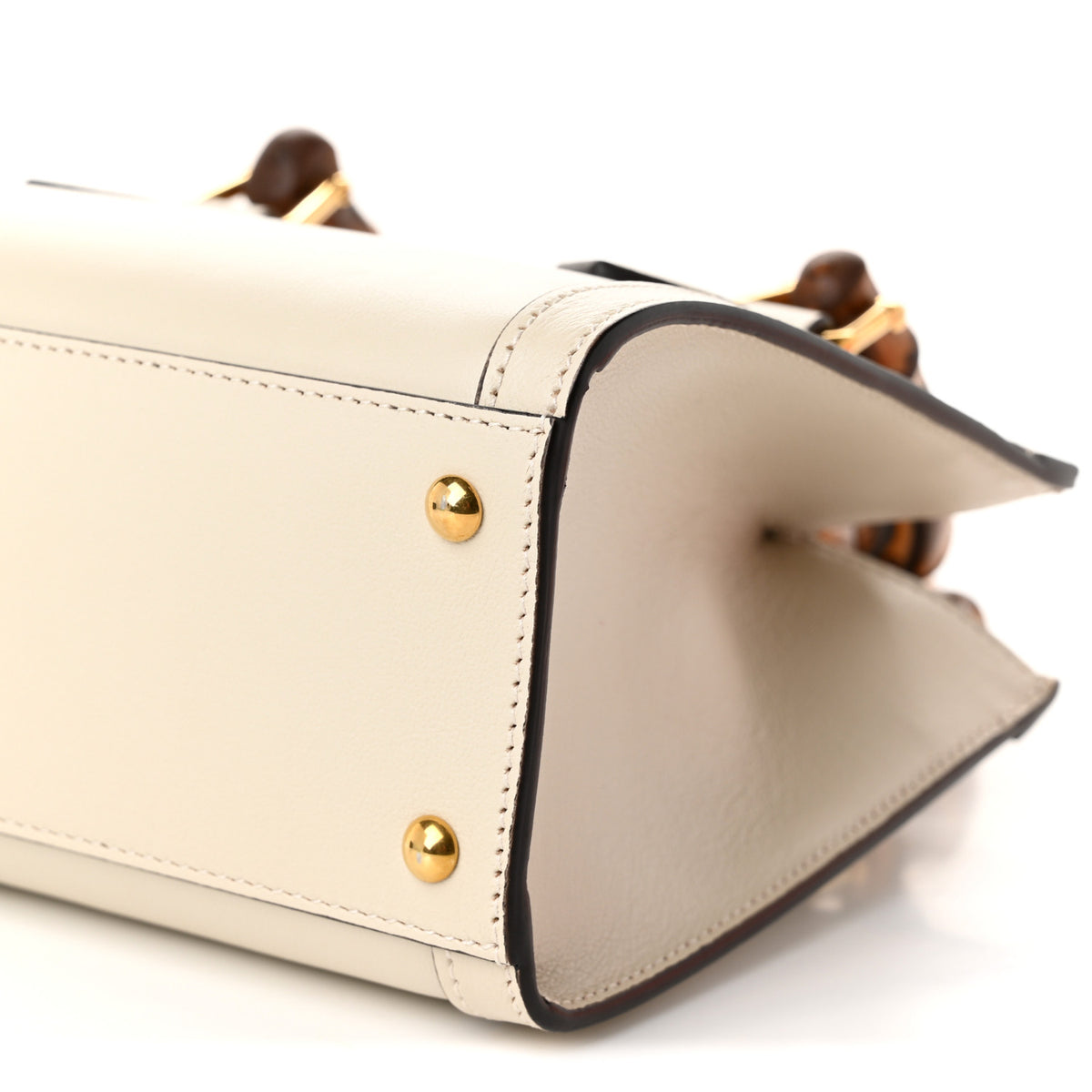 Gucci Wonka Grain Calfskin Mini Diana Tote Bag Mystic White Orange Fluo 10 of 10