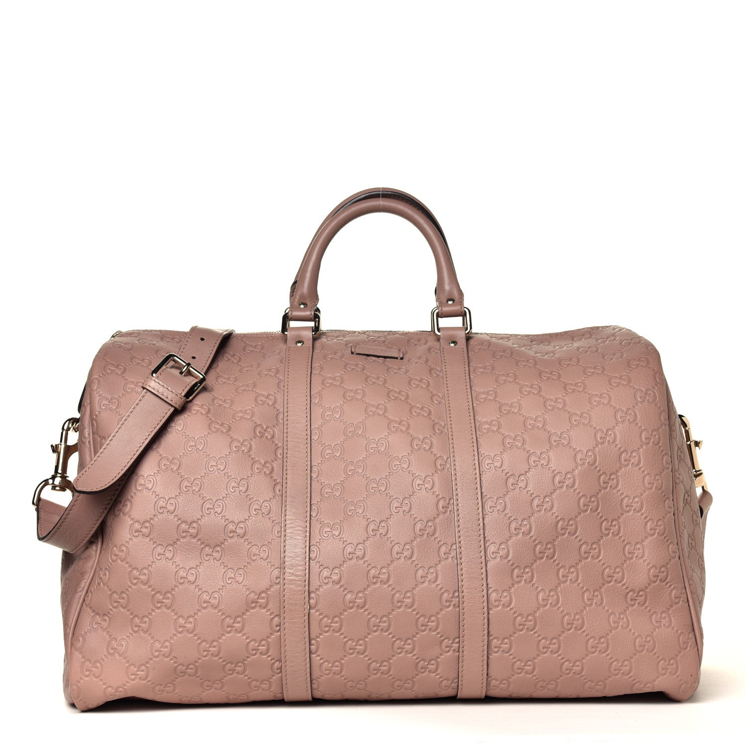 Gucci Guccissima Medium Carry On Duffle Antique Rose 1 of 10