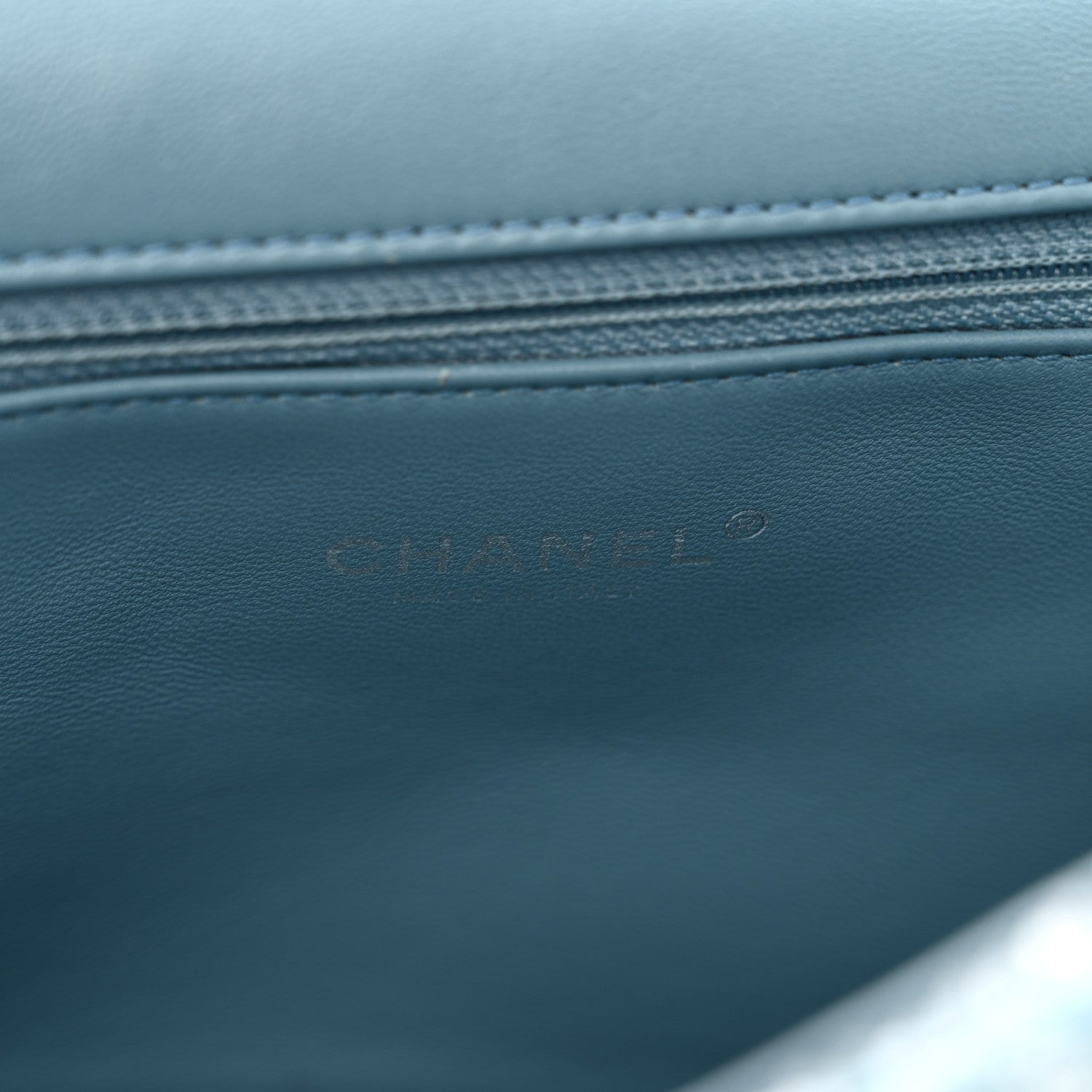 Chanel Sequin Large Waterfall Flap Light Blue 7 of 11