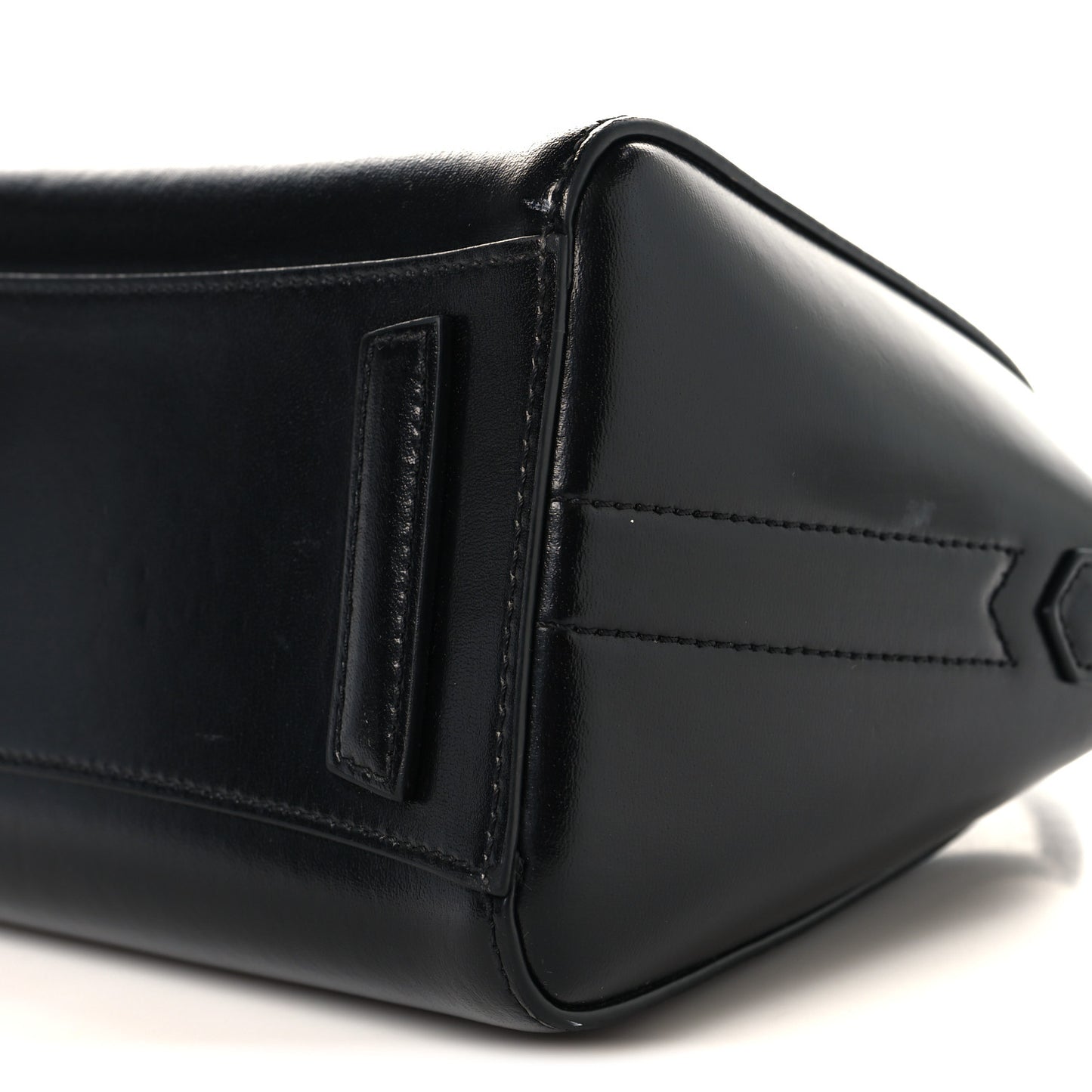 Shiny Lord Calfskin Mini Antigona Black