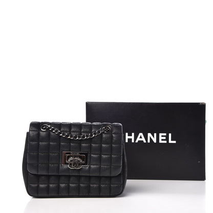 Chanel Iridescent Calfskin Square Quilted Mini Flap Black 12 of 12