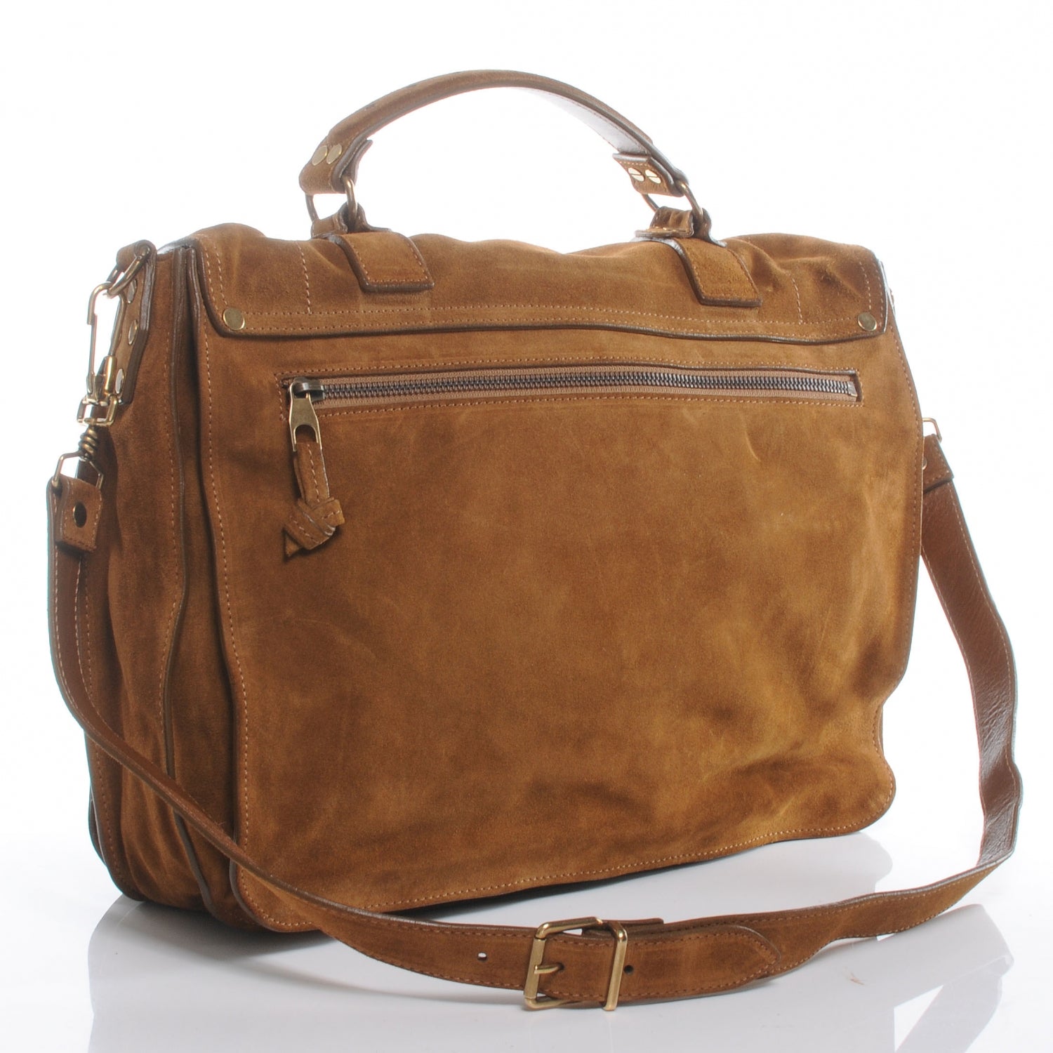 Proenza Schouler Suede PS1 Large Satchel Tobacco 3 of 8