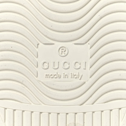 Gucci Calfskin Interlocking G Perforated Mens Ace Sneakers 8 White Grey Sky 8 of 10