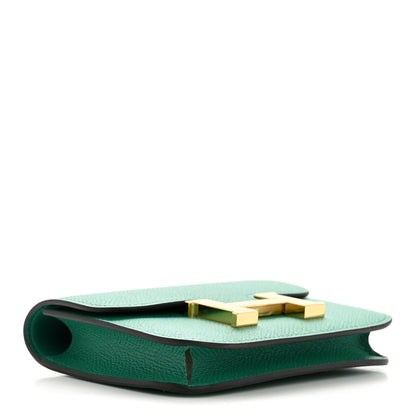 Hermes Epsom Constance Slim Wallet Vert Jade 5 of 11