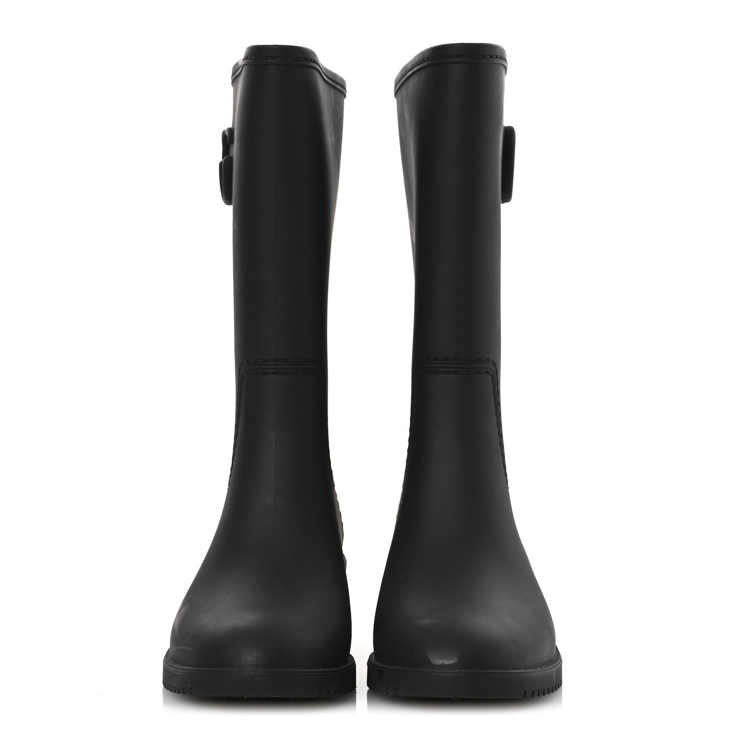 Gucci Rubber Double G Womens Rain Boots 40 Black 3 of 13