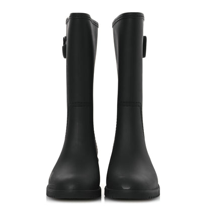 Gucci Rubber Double G Womens Rain Boots 40 Black 3 of 13