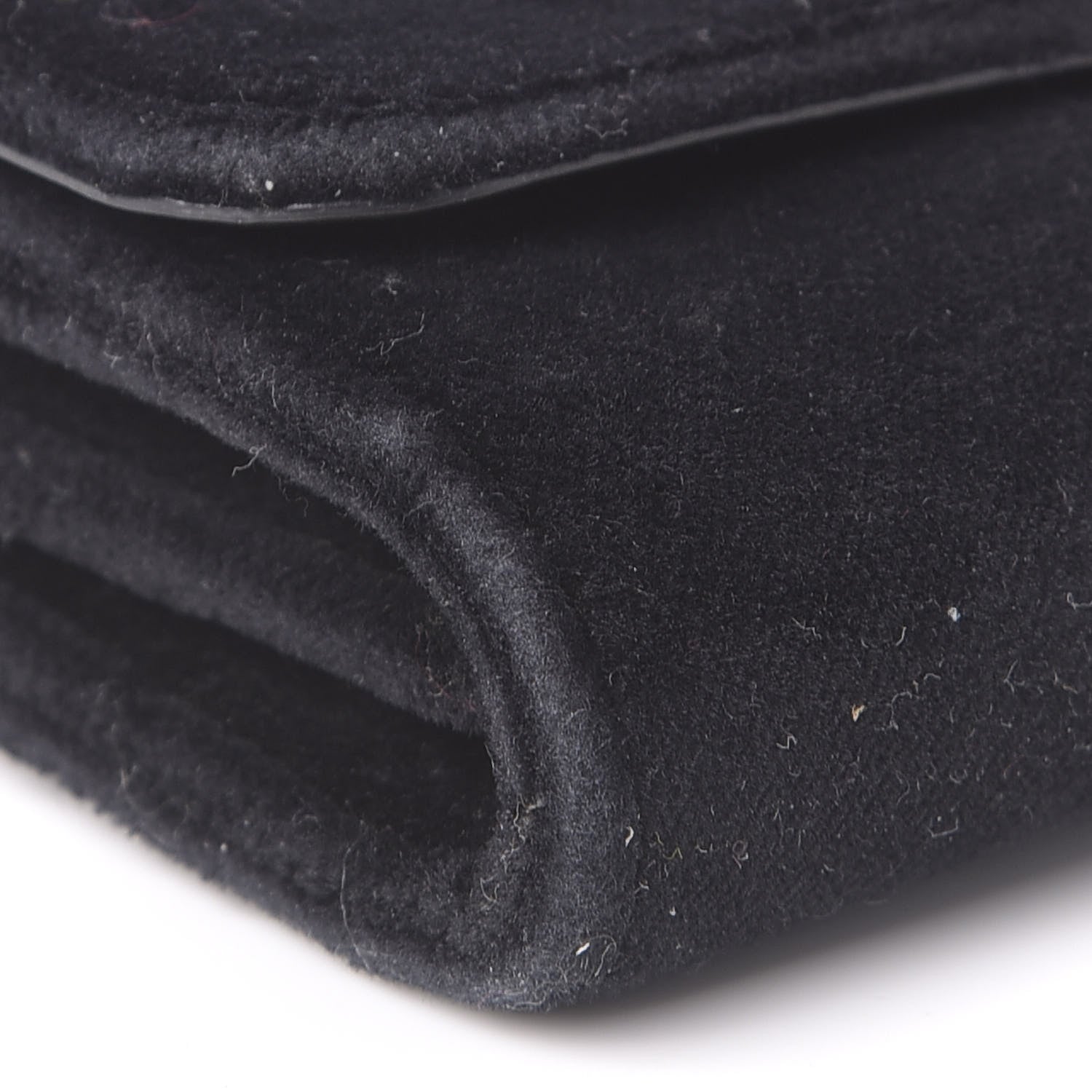 Fendi Velvet F is Wallet on Chain Black 11 of 13