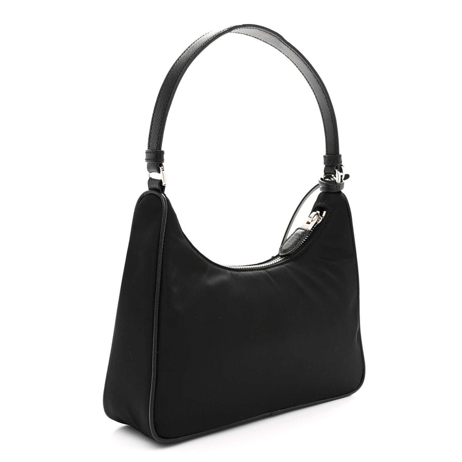 Prada Tessuto Nylon Saffiano Mini Re-Edition 2000 Bag Black 3 of 11