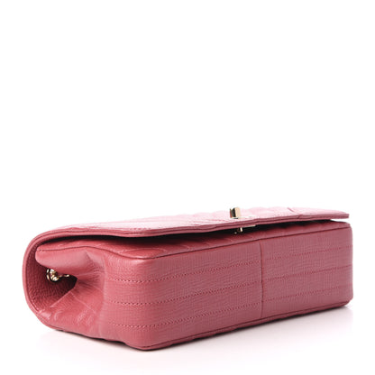 Chanel Calfskin Chevron Quilted Statement Flap Pink 5 of 10