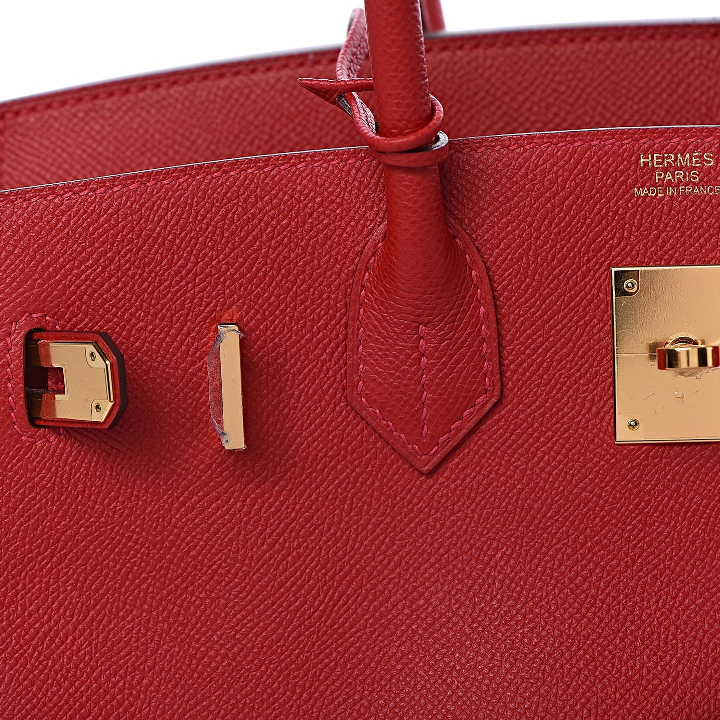 Epsom Birkin 30 Rouge Casaque