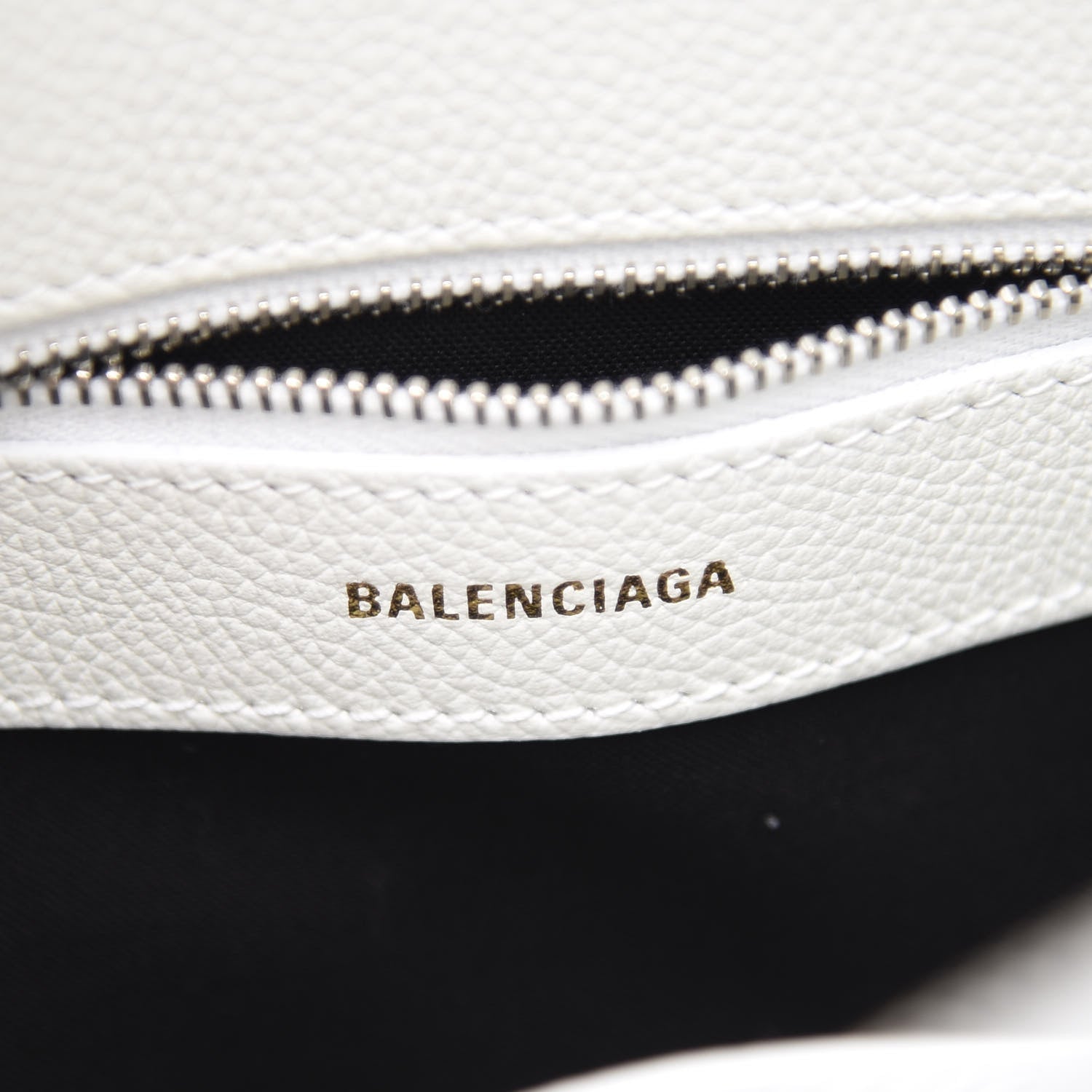 Balenciaga Grained Calfskin Logo S Ville Top Handle Bag White Fluo Pink 5 of 11