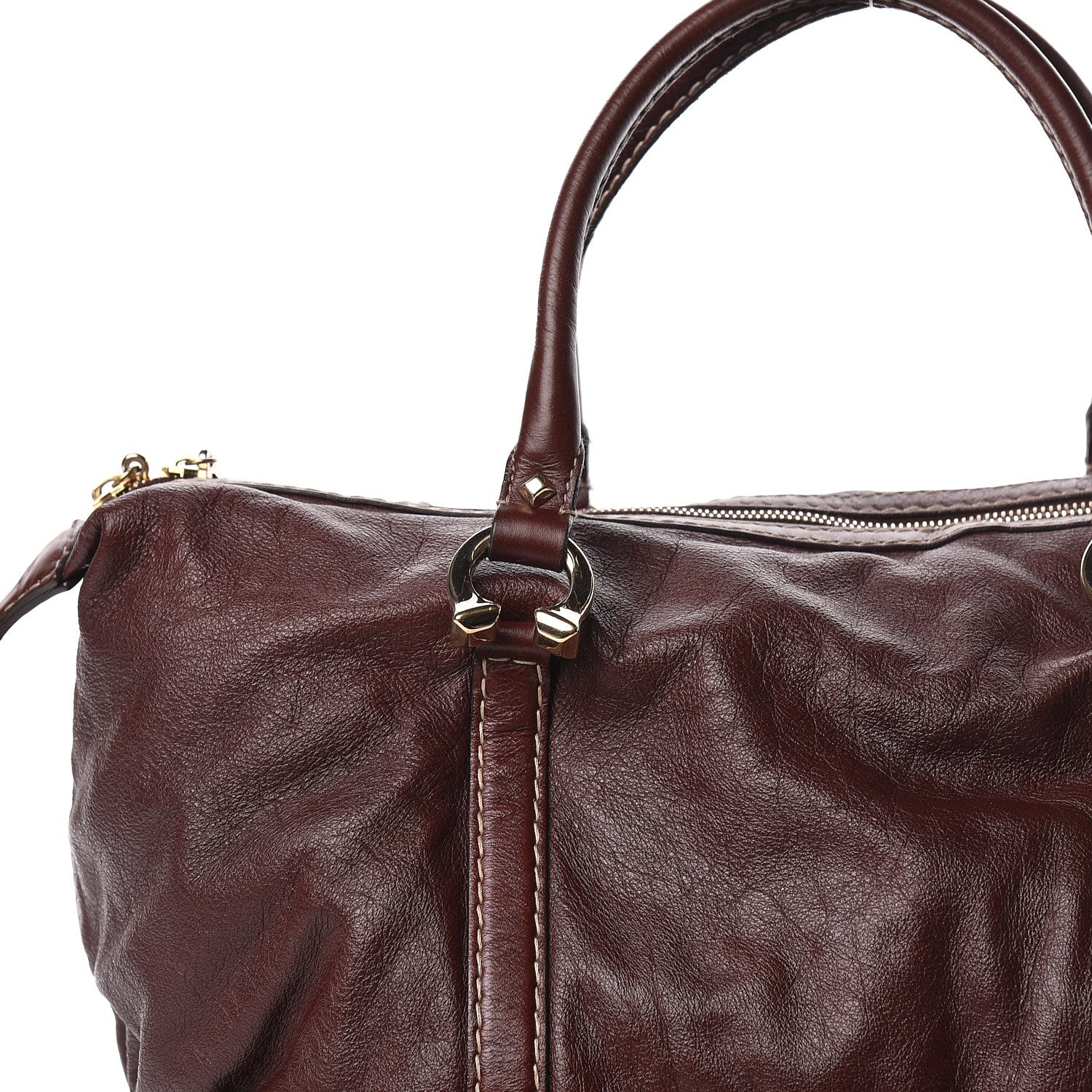 Gucci Calfskin Horsebit Medium Nail Boston Brown 12 of 15